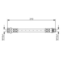 Brake Hose BOSCH 1987476913 OE Ref 4806 A1