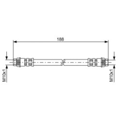 Flexible de frein BOSCH 1987476917 pour RENAULT OE 7700416273 BOSCH