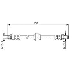 Flexible de frein BOSCH 1987476918 pour RENAULT SCENIC OE 8200058609 BOSCH