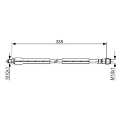 Flexible de frein BOSCH 1987476949 pour MERCEDES CLS, Classe E, Classe S BOSCH