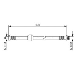 Brake Hose BOSCH 1987476953 OE Ref T68038
