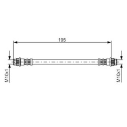 Brake Hose BOSCH 1987476956 OE Ref T68031