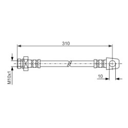 Brake Hose BOSCH 1987476957 OE Ref 46203 C7000