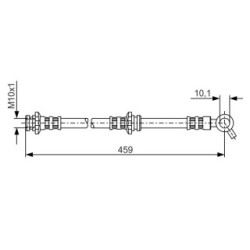 Flexible de frein BOSCH 1987476958 pour NISSAN VANETTE OE 46211Y9600 BOSCH