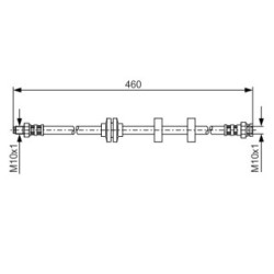 Brake Hose BOSCH 1987476972 OE Ref 46556045 BOSCH