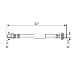 Brake Hose BOSCH 1987476974 OE Ref 49 08 695