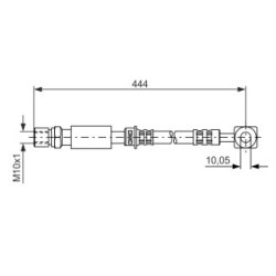 Brake Hose BOSCH 1987476975 OE Ref 90539843