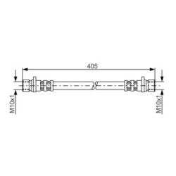Brake Hose BOSCH 1987476980 OE Ref T28015