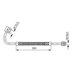 Flexible de frein BOSCH 1987476983 pour KIA RETONA, SPORTAGE OE OK01143830B BOSCH