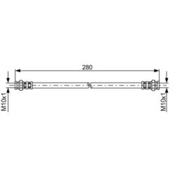 Brake Hose BOSCH 1987476985 OE Ref T49012