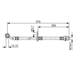 Flexible de frein BOSCH 1987476986 pour HONDA CIVIC OE 01465-S5A-J02 BOSCH