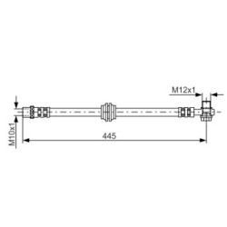 Flexible de frein BOSCH 1987476990 pour MINI MINI OE 34306755398 BOSCH