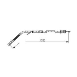 Handbrake Cable BOSCH 1987477125 OE Ref A 668 420 42 85