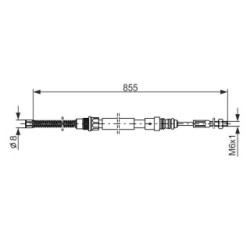 Handbrake Cable BOSCH 1987477148 OE Ref 4745 73