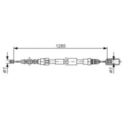 Handbrake Cable BOSCH 1987477155 OE Ref 60 25 105 919