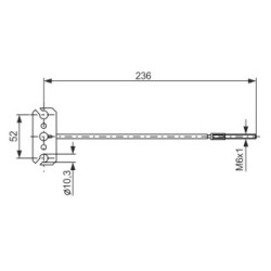 Handbrake Cable BOSCH 1987477226 OE Ref 36402 4M600