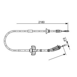 Handbrake Cable BOSCH 1987477248 OE Ref 30681683