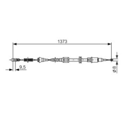 Handbrake Cable BOSCH 1987477309 OE Ref 5 22 643