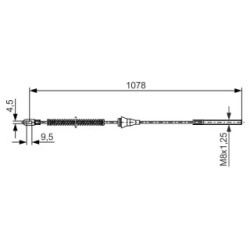Handbrake Cable BOSCH 1987477310 OE Ref 5 22 642