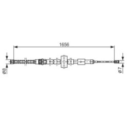Handbrake Cable BOSCH 1987477429 OE Ref 4745 97