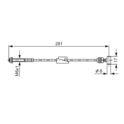 Câble de frein à main BOSCH 1987477522 pour FORD ESCORT OE 1002209 BOSCH