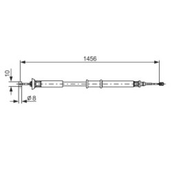 Câble de frein à main BOSCH 1987477561 pour FIAT PUNTO OE 46752977 BOSCH