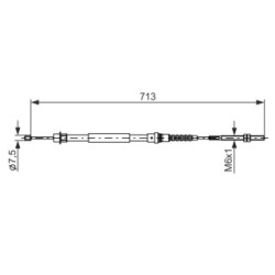 Handbrake Cable BOSCH 1987477594 OE Ref 4745 P9