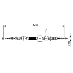Câble de frein à main BOSCH 1987477622 pour ALFA ROMEO 156, GT OE 60624591 BOSCH