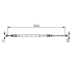 Handbrake Cable BOSCH 1987477786 OE Ref 82 00 247 041