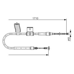 Handbrake Cable BOSCH 1987477829 OE Ref 46471701