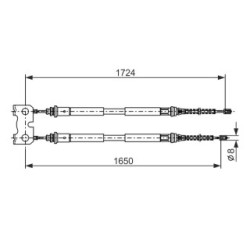 Handbrake Cable BOSCH 1987477835 OE Ref 7402911