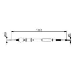 Handbrake Cable BOSCH 1987477885 OE Ref SPB 1015 50