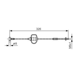 Handbrake Cable BOSCH 1987477929 OE Ref 1076707