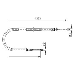 Câble de frein à main BOSCH 1987477964 OE 8200270182