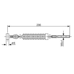 Handbrake Cable BOSCH 1987477984 OE Ref 46410 20300