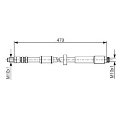 Brake Hose BOSCH 1987481004 OE Ref 4806 C3