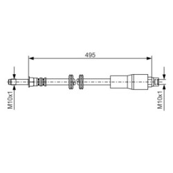 Brake Hose BOSCH 1987481005 OE Ref A 638 428 08 35