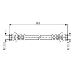 Brake Hose BOSCH 1987481010 OE Ref MN116498