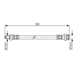 Brake Hose BOSCH 1987481011 OE Ref MB587164