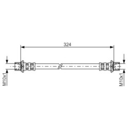Brake Hose BOSCH 1987481016 OE Ref 90947 02922