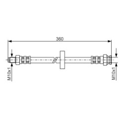 Brake Hose BOSCH 1987481017 OE Ref 7662724