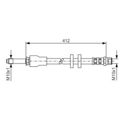 Brake Hose BOSCH 1987481021 OE Ref 30792532