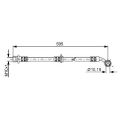 Brake Hose BOSCH 1987481027 OE Ref 01465-S9A-000