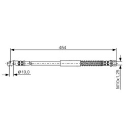 Brake Hose BOSCH 1987481029 OE Ref 2121 3506061 10