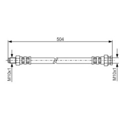 Brake Hose BOSCH 1987481034 OE Ref 77 00 309 009