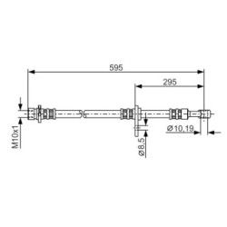 Brake Hose BOSCH 1987481044 OE Ref 01464-S9A-000