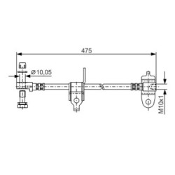 Brake Hose BOSCH 1987481045 OE Ref 4419596