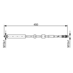 Brake Hose BOSCH 1987481051 OE Ref 4806 G4