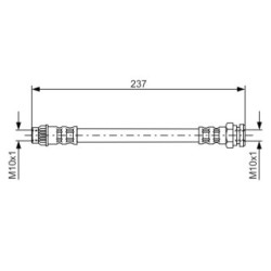 Flexible de frein BOSCH 1987481052 pour CITROËN, DS, PEUGEOT OE 4806G5 BOSCH