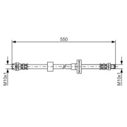 Brake Hose BOSCH 1987481056 OE Ref 34 30 3 411 443
